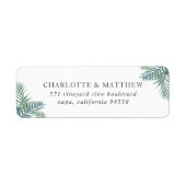 Tropische Foliage Rücksendeadresse (Vorne)