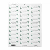 Tropische Foliage Rücksendeadresse (Vorne)