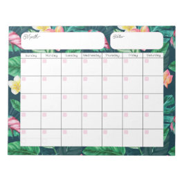 Tropische Folien 2 Kalender-Notepad Notizblock