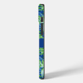 Tropische Folien in Grün und Blau Case-Mate iPhone Hülle (Rückseite / Links)