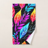 Tropische Folien: Leaf Art Badhandtuch Set (Handtuch)