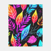 Tropische Folien: Leaf Art Fleecedecke (Vorderseite)
