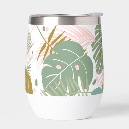 Tropische Folien - Muster aus Monstera und Palmblä (Links)