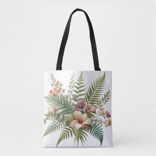 Tropische Folien und Hibiskus Tasche (Vorderseite)