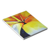 Tropische Frangipani Blume Aquarell abstrakte Kuns Notizblock (angewinkelt)