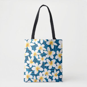 Tropische Frangipani-Blumen Tasche