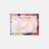 Tropische Frangipaniplumeria-Strand-Blumen Post-it Klebezettel (Vorderseite)