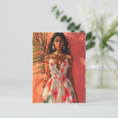 Tropische Frau Postkarte (Stehend Vorderseite)