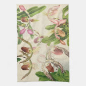 Tropische Frauenschuh Geschirrtuch (Vertikal)