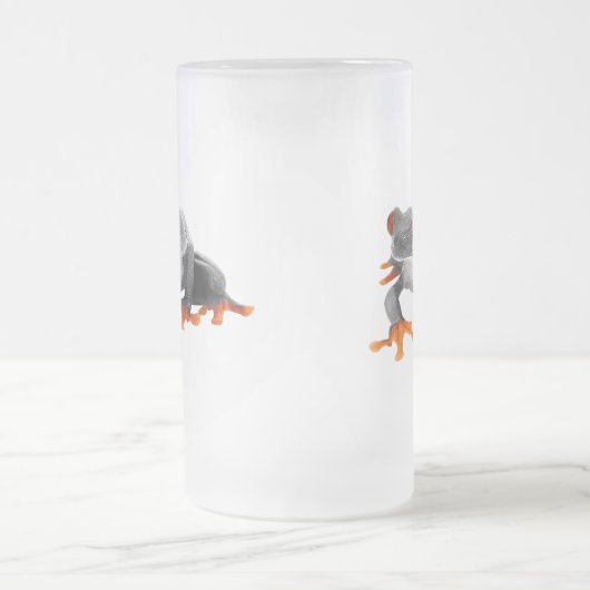Tropische Frosch-Tasse.! Mattglas Bierglas (Mittel)