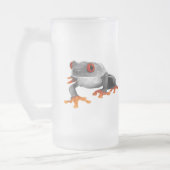 Tropische Frosch-Tasse.! Mattglas Bierglas (Links)