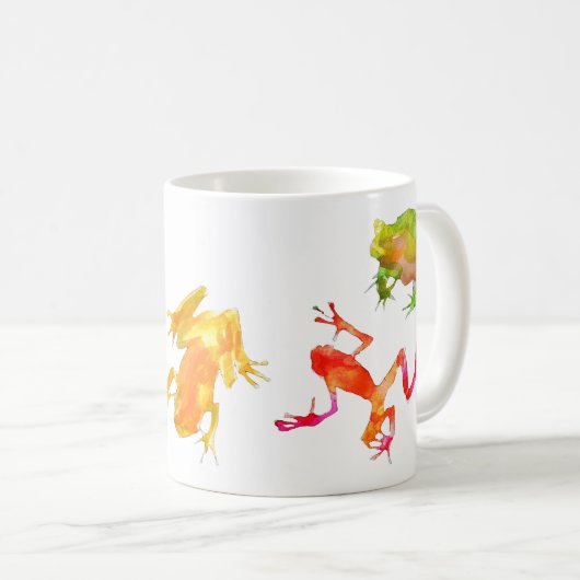 Tropische Frösche Kaffeetasse (VorderseiteRechts)