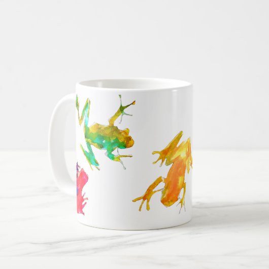 Tropische Frösche Kaffeetasse (Vorderseite Links)