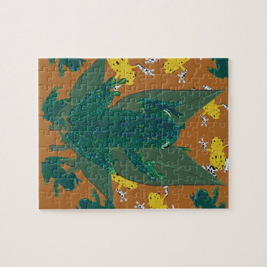Tropische Frösche Puzzle (Horizontal)