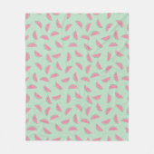 Tropische Frucht-Farben-Spritzer-Muster Fleecedecke (Vorderseite)