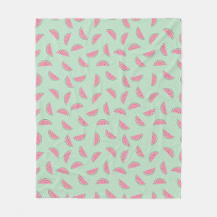 Tropische Frucht-Farben-Spritzer-Muster Fleecedecke