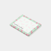 Tropische Frucht-Farben-Spritzer-Muster Post-it Klebezettel (angewinkelt)