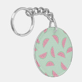 Tropische Frucht-Farben-Spritzer-Muster Schlüsselanhänger (Vorderseite links)