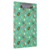 Tropische Frucht-Gekritzel-Muster Klemmbrett (Rechts)