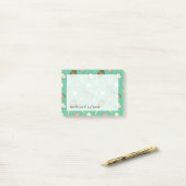 Tropische Frucht-Gekritzel-Muster Post-it Klebezettel (Auf Schreibtisch)