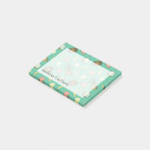 Tropische Frucht-Gekritzel-Muster Post-it Klebezettel (angewinkelt)