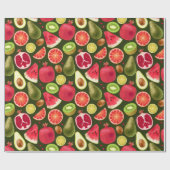 Tropische Frucht Geschenkpapier (Flach)