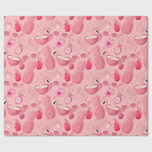 Tropische Frucht Geschenkpapier (Flach)
