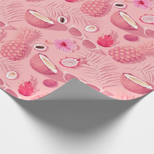 Tropische Frucht Geschenkpapier (Ecke)