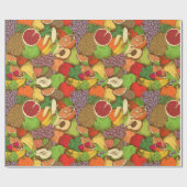 Tropische Frucht Geschenkpapier (Flach)