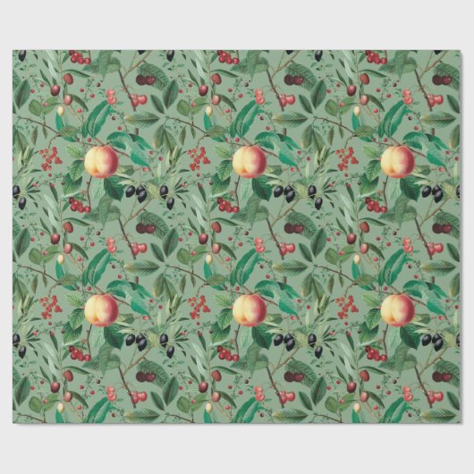 Tropische Frucht Geschenkpapier (Flach)