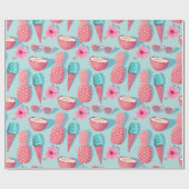 Tropische Frucht Geschenkpapier (Flach)