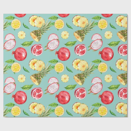 Tropische Frucht Geschenkpapier (Flach)