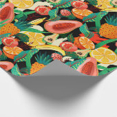 Tropische Frucht Geschenkpapier (Ecke)