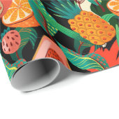 Tropische Frucht Geschenkpapier (Rolleneckpunkt)