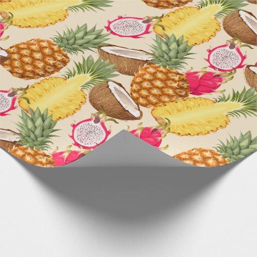 Tropische Frucht Geschenkpapier (Ecke)