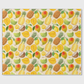 Tropische Frucht Geschenkpapier (Flach)