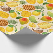 Tropische Frucht Geschenkpapier (Ecke)