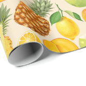 Tropische Frucht Geschenkpapier (Rolleneckpunkt)