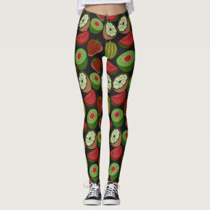 Tropische Frucht nahtlos farbenfroh Leggings