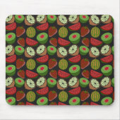 Tropische Frucht nahtlos farbenfroh Mousepad (Vorne)