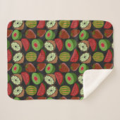 Tropische Frucht nahtlos farbenfroh Sherpadecke (Vorderseite (Horizontal))