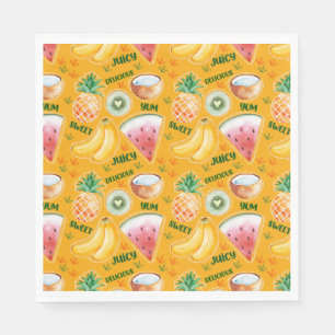 Tropische Frucht-Papier-Serviette Serviette