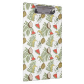 Tropische Frucht-Skizze-Muster Klemmbrett (Rechts)