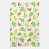 Tropische Frucht-Tupfen-Muster Geschirrtuch (Vertikal)