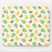 Tropische Frucht-Tupfen-Muster Mousepad (Vorne)