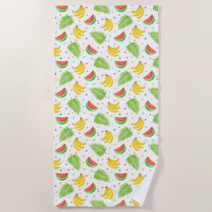Tropische Frucht-Tupfen-Muster Strandtuch