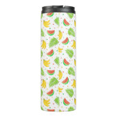 Tropische Frucht-Tupfen-Muster Thermosbecher (Rückseite)