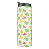 Tropische Frucht-Tupfen-Muster Thermosbecher (Nach rechts gedreht)