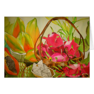 Tropische Frucht Wasserfarbe noch Lebenskunst Male