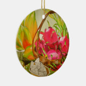 Tropische Frucht Wasserfarbe noch Lebenskunst Male Keramikornament (Rechts)